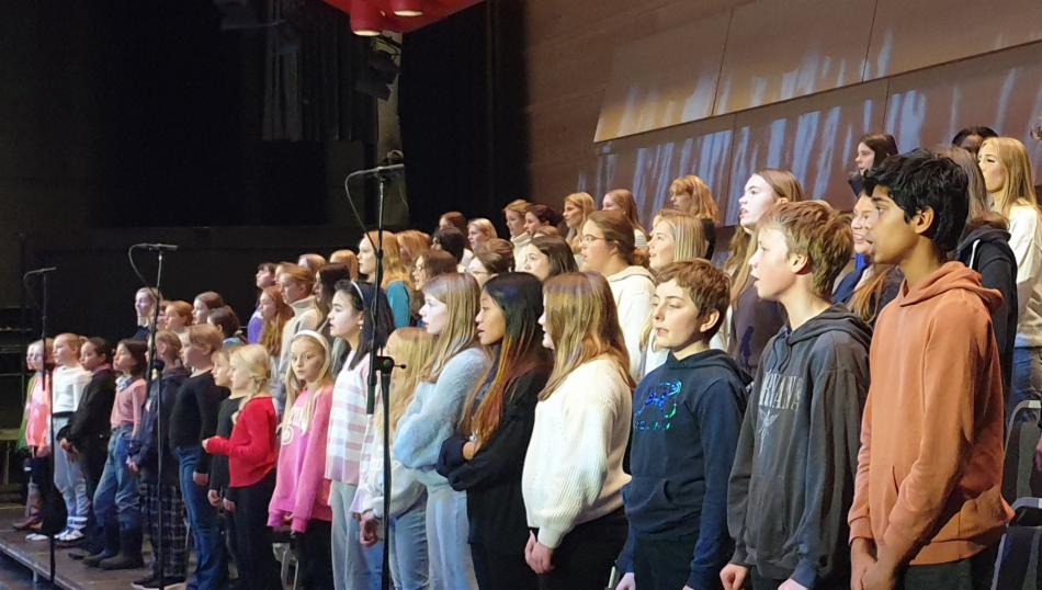 Musikalske julekort. Foto Bergen kulturskole